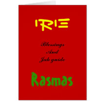 Tarjetas de felicitación del navidad de Rasta