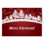Tarjetas de felicitación del navidad rojas e invie