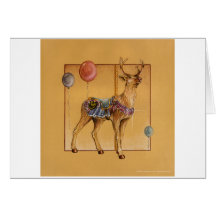 Tarjetas de felicitación - reno o alces del carrus