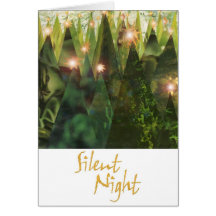 Tarjetas de felicitación silenciosas de la noche