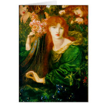 Tarjetas de Ghirlandata del La de Dante Gabriel Ro