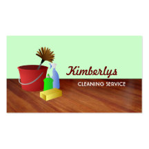 Tarjetas de la empresa de servicios de la limpieza plantilla de tarjeta de negocio