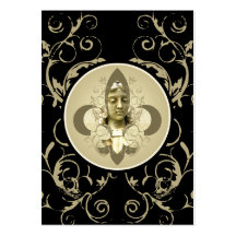 Tarjetas de la estatua del ángel de Fleur Tarjeta De Negocio