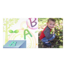 Tarjetas de la foto de ABC Plantilla Para Tarjeta De Foto