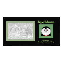 Tarjetas de la foto de Halloween del vampiro Tarjeta Con Foto Personalizada