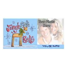 Tarjetas de la foto de Jingle Bell Tarjetas Fotograficas Personalizadas