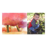 tarjetas de la foto de los árboles del otoño tarjetas fotográficas personalizadas