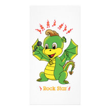 Tarjetas de la foto de Rockstar™ del dragón Tarjetas Con Fotos Personalizadas