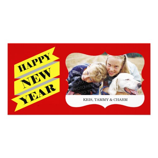 Tarjetas de la foto del Año Nuevo Tarjetas Personales