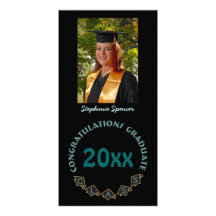 Tarjetas de la foto del círculo de la graduación tarjetas personales