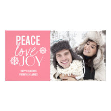 Tarjetas de la foto del día de fiesta de la nieve  tarjeta fotografica personalizada