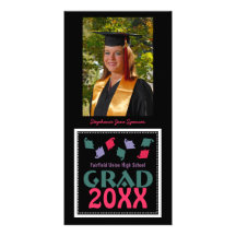 Tarjetas de la foto del graduado 20xx tarjeta fotográfica personalizada