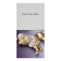 Tarjetas de la foto del león del diamante artifici tarjetas fotográficas personalizadas