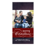 Tarjetas de la foto del navidad (4x8) tarjeta personal con foto