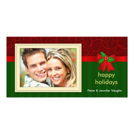 Tarjetas de la foto del navidad de la suposición b tarjetas personales