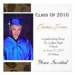 Tarjetas de la invitación de la graduación