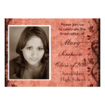 Tarjetas de la invitación de la graduación