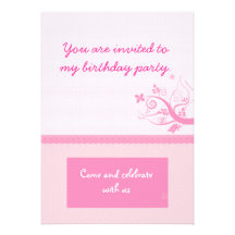 Tarjetas de la invitación - para debuts/los cumple