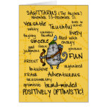 tarjetas de la palabra del zodiaco - sagitario