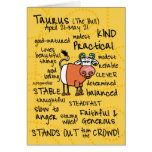 tarjetas de la palabra del zodiaco - tauro