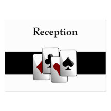 Tarjetas de la recepción nupcial de Las Vegas Plantilla De Tarjeta De Negocio