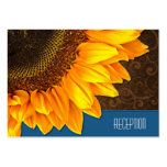 Tarjetas de la recepción nupcial del girasol del v tarjetas de negocios