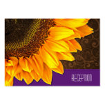 Tarjetas de la recepción nupcial del girasol del v plantillas de tarjeta de negocio