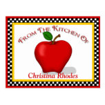 Tarjetas de la receta de Apple Tarjetas Postales