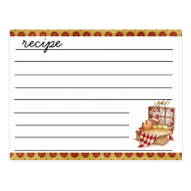 tarjetas de la receta tarjetas postales