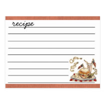 tarjetas de la receta tarjetas postales