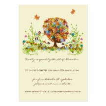 Tarjetas de la respuesta y del Web site del árbol  Plantilla De Tarjeta De Negocio