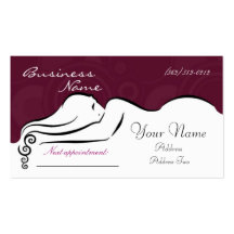 Tarjetas de la visita de Darla [fuscia] Plantilla De Tarjeta De Visita
