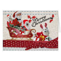 Tarjetas de las Felices Navidad de los ayudantes d