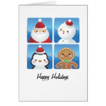 Tarjetas de los cuadrados del navidad