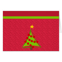 Tarjetas de modelo del árbol de navidad