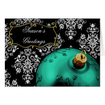 Tarjetas de Navidad corporativas de la aguamarina