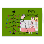 Tarjetas de Navidad de la enfermera "Felices Navid