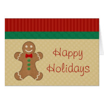 Tarjetas de Navidad de la galleta del pan de jengi
