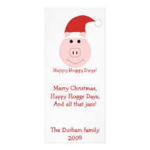Tarjetas de Navidad de los días de Hoggy e inmóvil Lona Publicitaria
