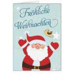 Tarjetas de Navidad de Santa Fröhliche Weihnachten