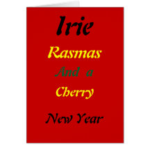 Tarjetas de Navidad del irie de Rasta