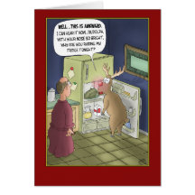 Tarjetas de Navidad divertidas: Ataque del refrige