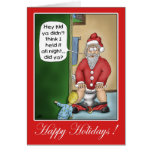 Tarjetas de Navidad divertidas: Parada del hoyo