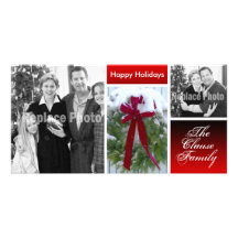 Tarjetas de Navidad modificadas para requisitos pa Tarjeta Con Foto Personalizada