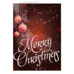 Tarjetas de Navidad rojas de la chuchería