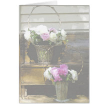 Tarjetas de nota de los Peonies