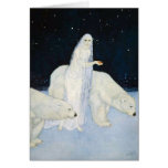 Tarjetas de nota del oso polar del navidad - Edmun