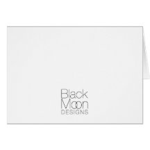 Tarjetas de nota negras de la luna
