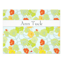 Tarjetas de nota personalizadas - capuchinas fresc anuncio