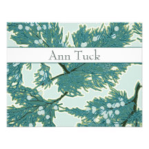 Tarjetas de nota planas personalizadas - bayas de  anuncio personalizado